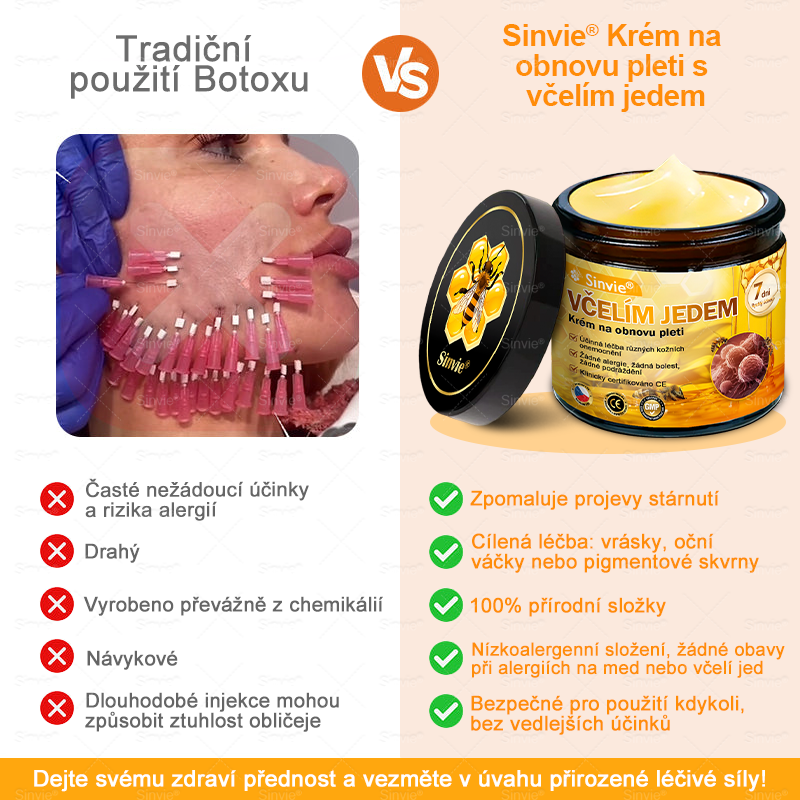 👨⚕Sinvie® Krém na obnovu pleti s včelím jedem(👨⚕CE schváleno)👍✅